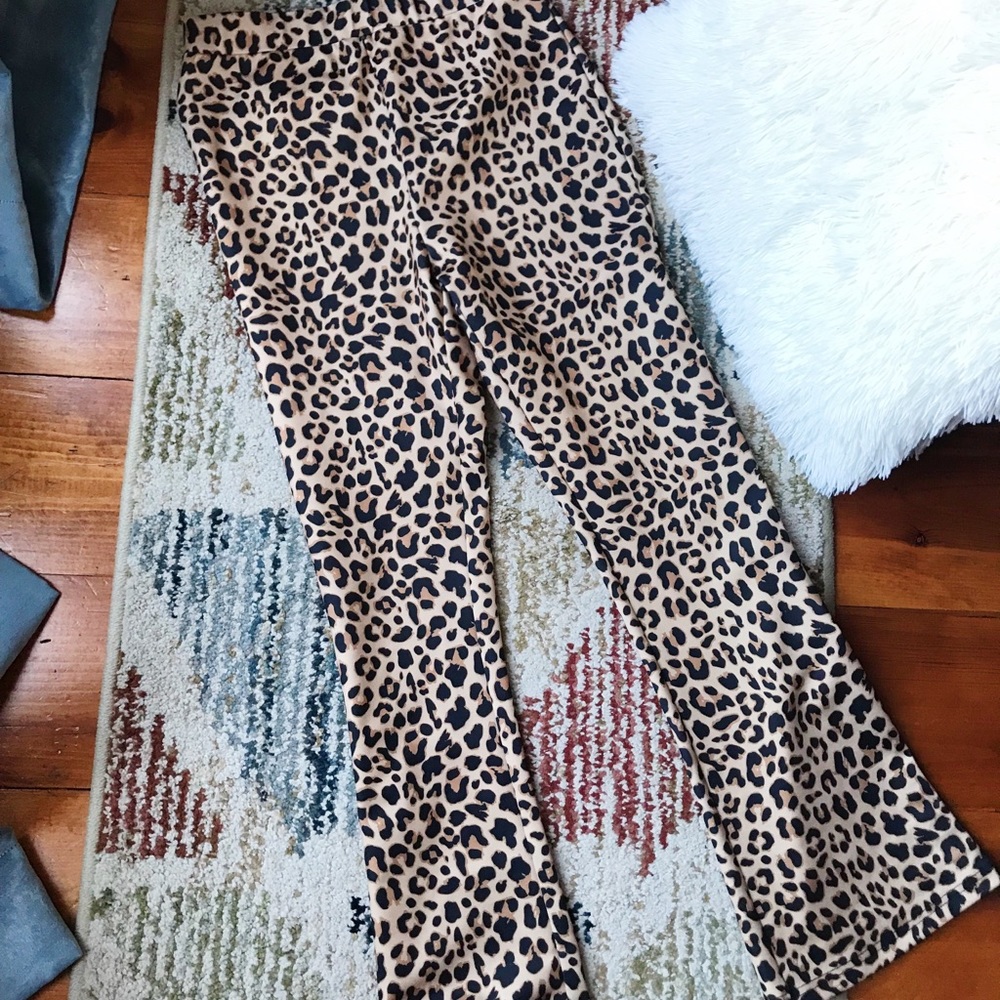 High waisted flared pants